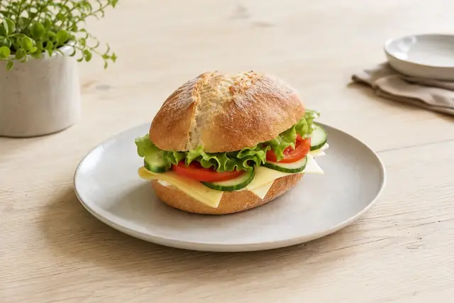 Symbolbild: Belegtes Brötchen