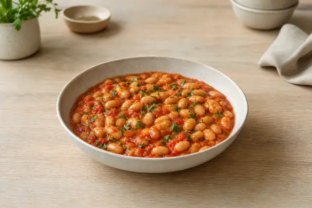 Symbolbild: Bohnen in Tomatensauce