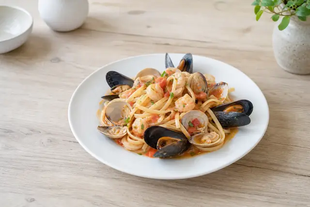Symbolbild: Pasta mit Meeresfrüchten