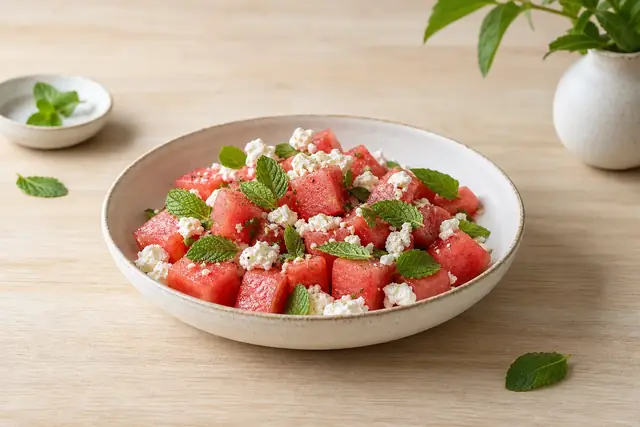 Symbolbild: Wassermelonen-Feta-Salat